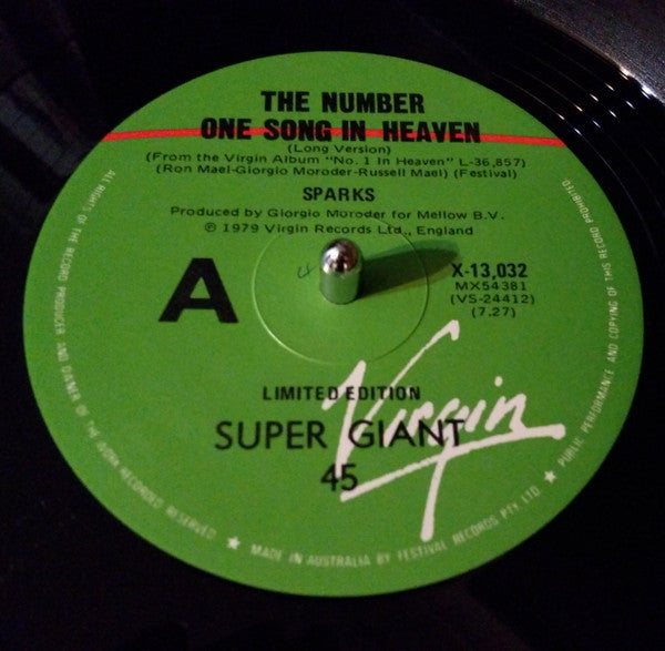 Sparks : The Number One Song In Heaven (12", Ltd)