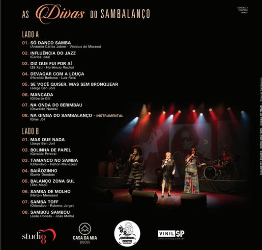 Claudette Soares, Dóris Monteiro, Eliana Pittman : As Divas Do Sambalanço (LP, Album, Ltd, RE, Cle)