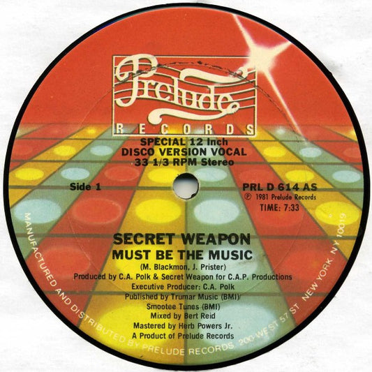 Secret Weapon (2) : Must Be The Music (12")