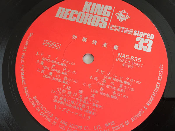 King Orchestra : Elmo Sound 8m/m 効果音楽集 Part２ (LP)