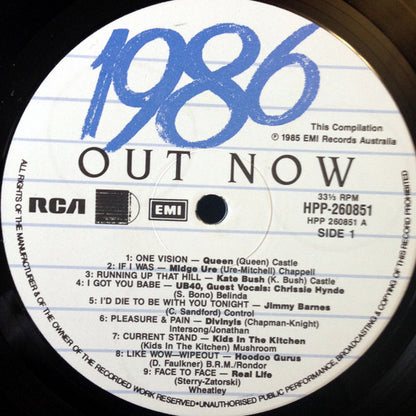 Various : 1986 Out Now (LP, Comp)