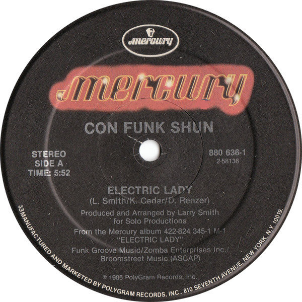 Con Funk Shun : Electric Lady (12", 53 )