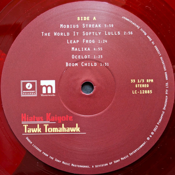 Hiatus Kaiyote : Tawk Tomahawk (LP, Album, RE, Red + 7")