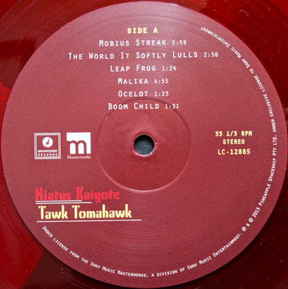 Hiatus Kaiyote : Tawk Tomahawk (LP, Album, RE, Red + 7")