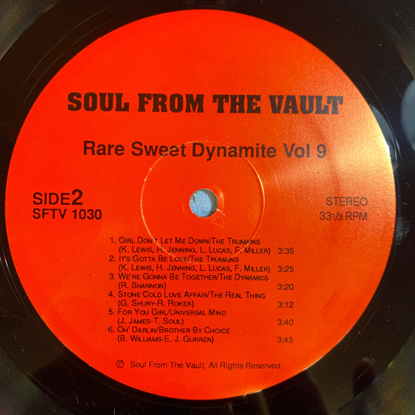 Various : Rare Sweet Dynamite Vol. 9 (LP, Comp)