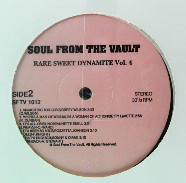 Various : Rare Sweet Dynamite Vol. 4 (LP, Comp)