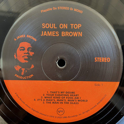 James Brown With Oliver Nelson Conducting Louie Bellson Orchestra : Soul On Top (LP, Album, RE, Gat)