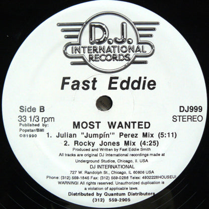 Fast Eddie* : Most Wanted (12")