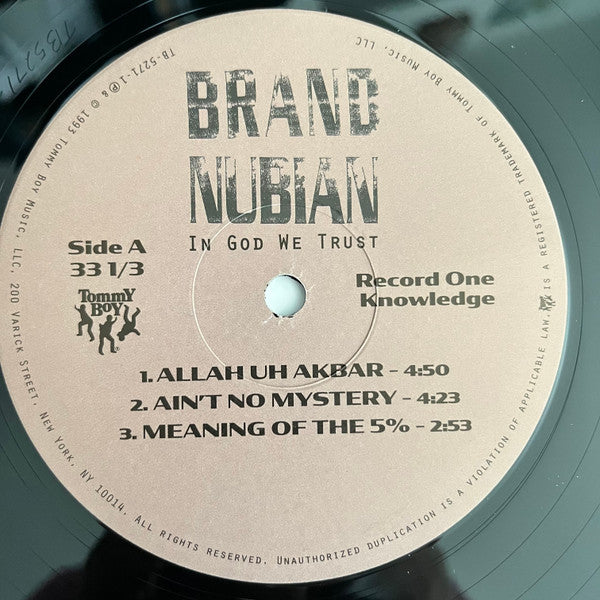 Brand Nubian : In God We Trust (2xLP, Album, RE, RM, 30t + 7")