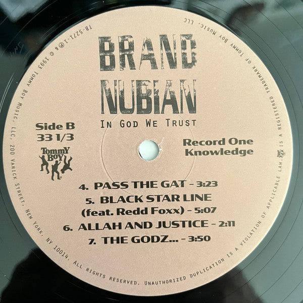 Brand Nubian : In God We Trust (2xLP, Album, RE, RM, 30t + 7")