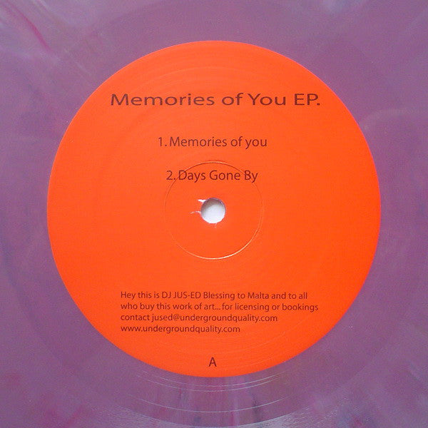 Owen Jay & Melchior Sultana : Memories Of You EP. (12", EP, Pur)
