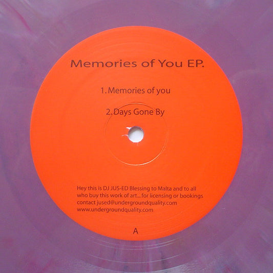 Owen Jay & Melchior Sultana : Memories Of You EP. (12", EP, Pur)
