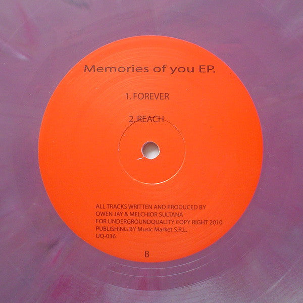 Owen Jay & Melchior Sultana : Memories Of You EP. (12", EP, Pur)