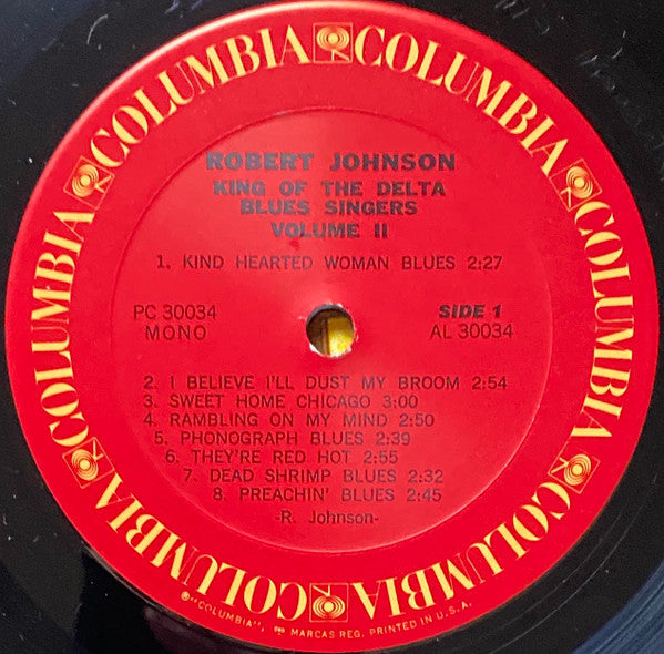 Robert Johnson : King Of The Delta Blues Singers Vol. II (LP, Comp, Mono, RE)