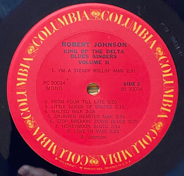 Robert Johnson : King Of The Delta Blues Singers Vol. II (LP, Comp, Mono, RE)