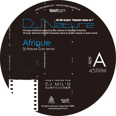 DJ Nature : Suntoucher Remixes Vol 1 (12")