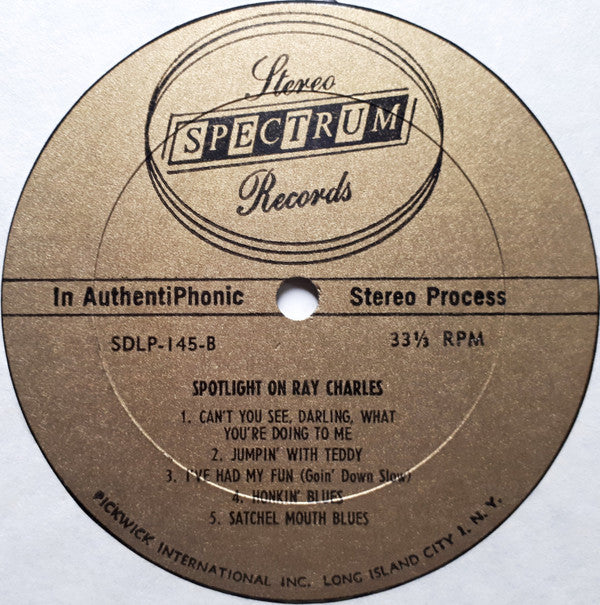 Ray Charles : Spotlight On Ray Charles (LP, Comp)