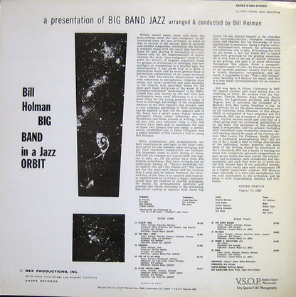 Bill Holman : In A Jazz Orbit (LP, Album, RE)