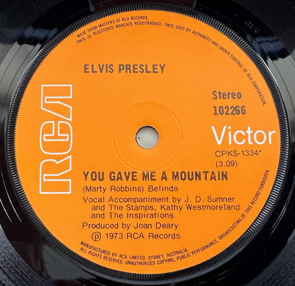 Elvis Presley : Steamroller Blues (7", Single)