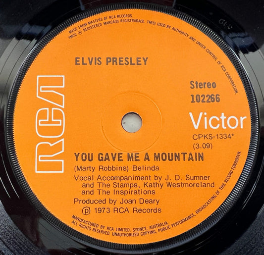 Elvis Presley : Steamroller Blues (7", Single)