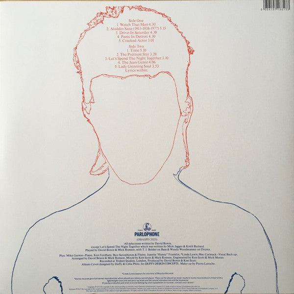 David Bowie : Aladdin Sane (LP, Album, Pic, RE, RM)