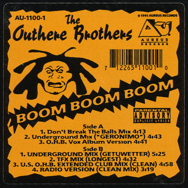 The Outhere Brothers : Boom Boom Boom (12")