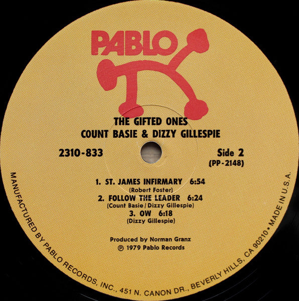 Count Basie & Dizzy Gillespie : The Gifted Ones (LP, Album, Gat)