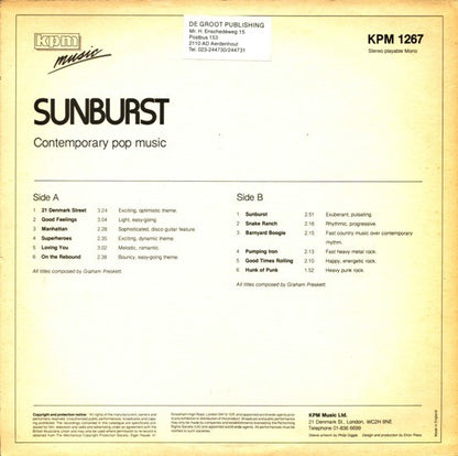 Graham Preskett : Sunburst (LP)