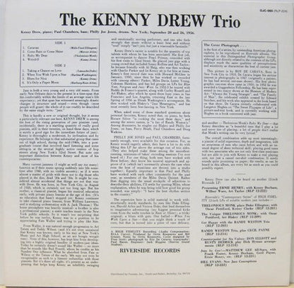 Kenny Drew Trio* With Paul Chambers (3), Philly Joe Jones* : Kenny Drew Trio (LP, Album, Mono, RE)