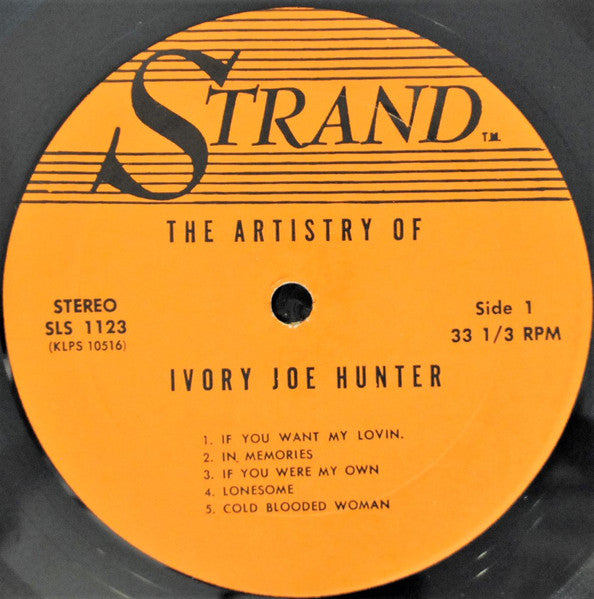 Ivory Joe Hunter / Memphis Slim : The Artistry Of Ivory Joe Hunter (LP)