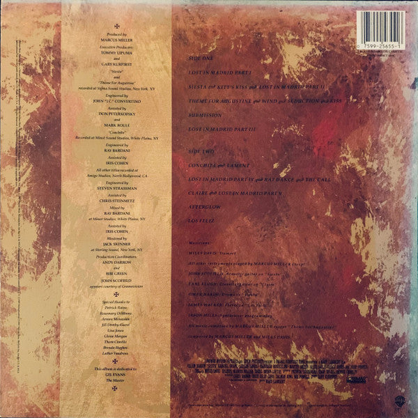 Miles Davis / Marcus Miller : Music From Siesta (LP, Album, All)