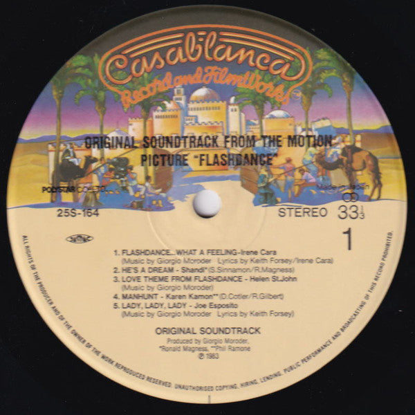 Various : Flashdance (Original Soundtrack From The Motion Picture) = フラッシュダンス (LP, Album, Obi)