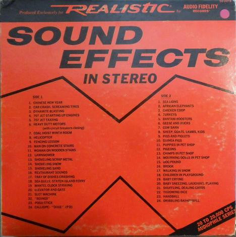 No Artist : Sound Effects In Stereo (LP)