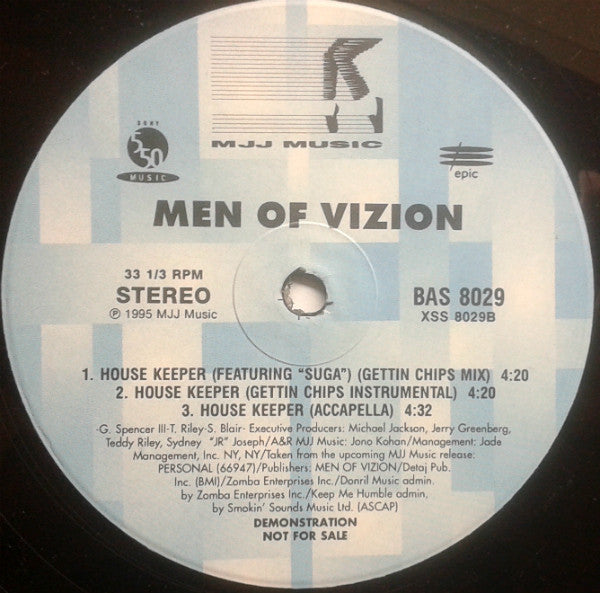 Men Of Vizion : House Keeper (12", Promo)
