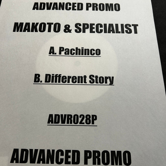 Makoto & Specialist (4) : Pachinko (12", Promo, W/Lbl)