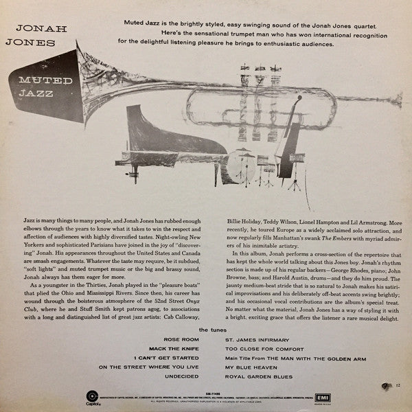 Jonah Jones : Muted Jazz (LP, Album, RE)