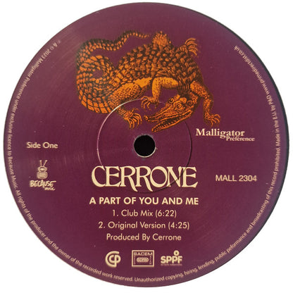 Cerrone : A Part Of You (12", Maxi, Ltd)