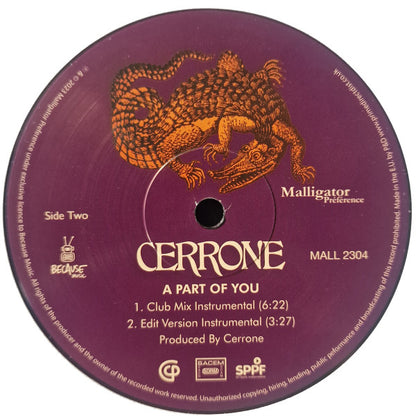 Cerrone : A Part Of You (12", Maxi, Ltd)