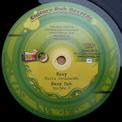 Barbés.D* Meets Sista Bethsabée : Easy / Signs (10", Ltd)