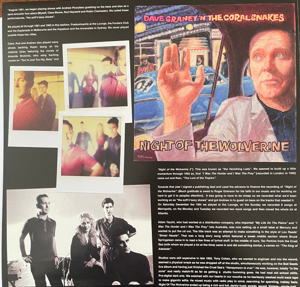 Dave Graney & The Coral Snakes : Night Of The Wolverine (2xLP, Ltd, RM)