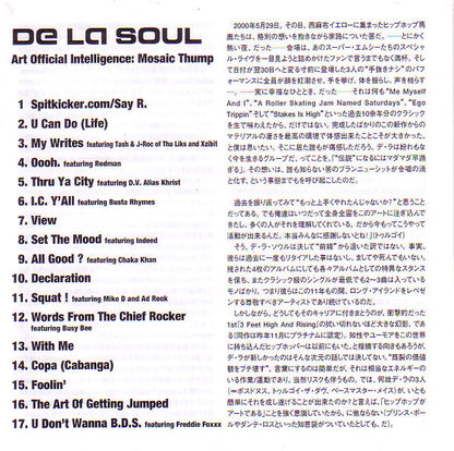 De La Soul : Art Official Intelligence: Mosaic Thump (CD, Album)