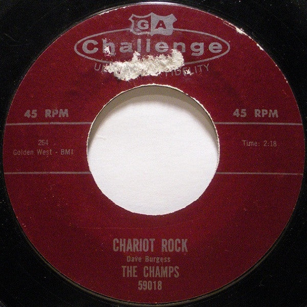 The Champs : Chariot Rock / Subway (7", Single, Styrene)