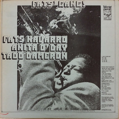 Fats Navarro, Anita O'Day, Tadd Dameron : Fats' Gang (LP)