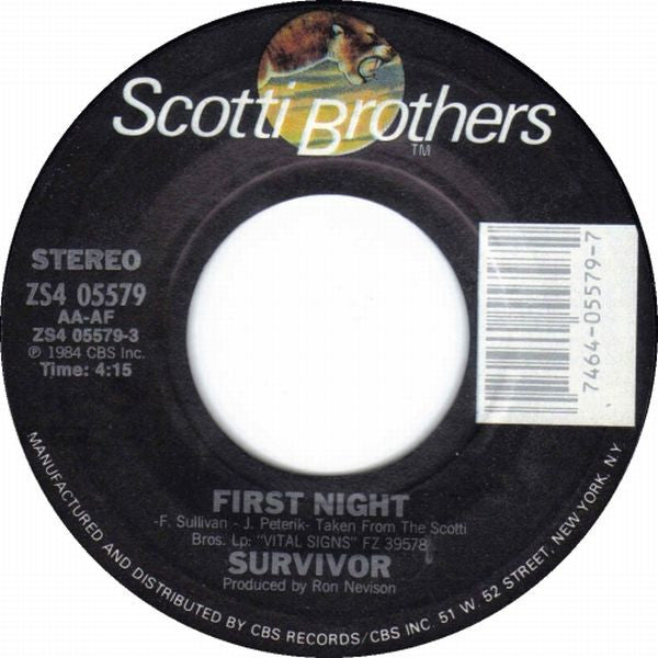 Survivor : First Night (7", Single)
