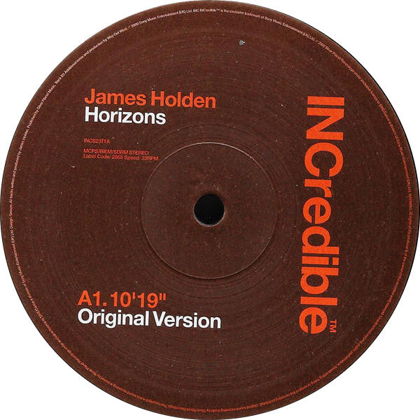 James Holden : Horizons (12")