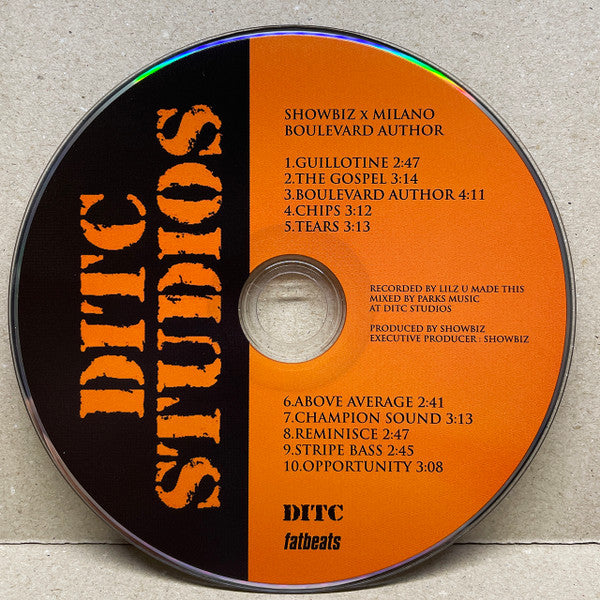 Showbiz x Milano (2) : Boulevard Author (CD, Album)