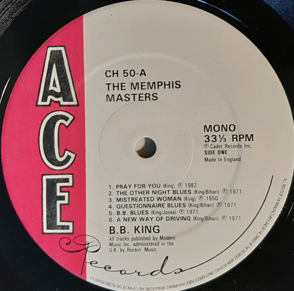 B.B. King : The Memphis Masters (LP, Comp, Mono)