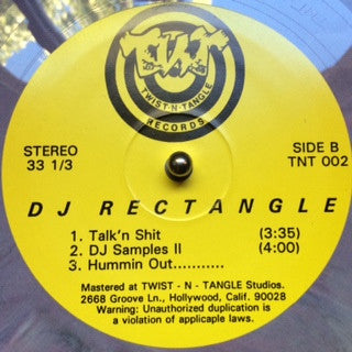 DJ Rectangle : Let The Bass Kick (12", Mar)