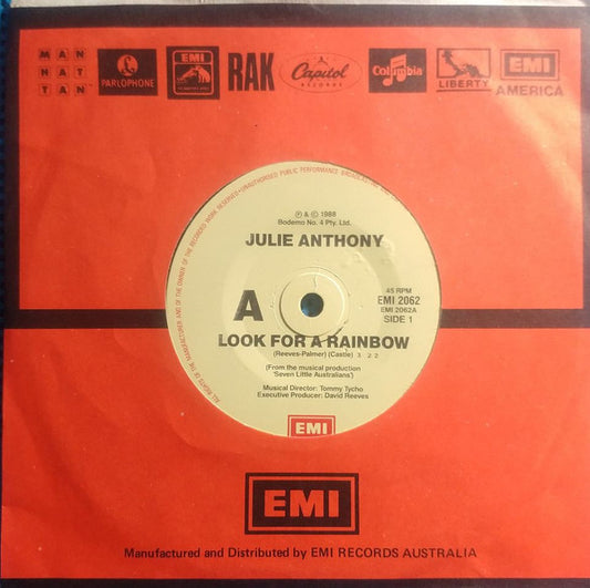 Julie Anthony : Look For A Rainbow (7", Single)