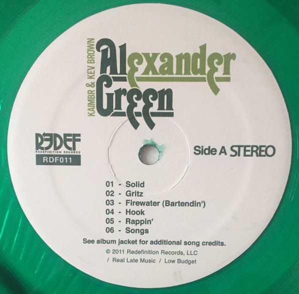 Kaimbr & Kev Brown : The Alexander Green Project (LP, Album, Ltd, Gre + 7", Ltd, Gre)